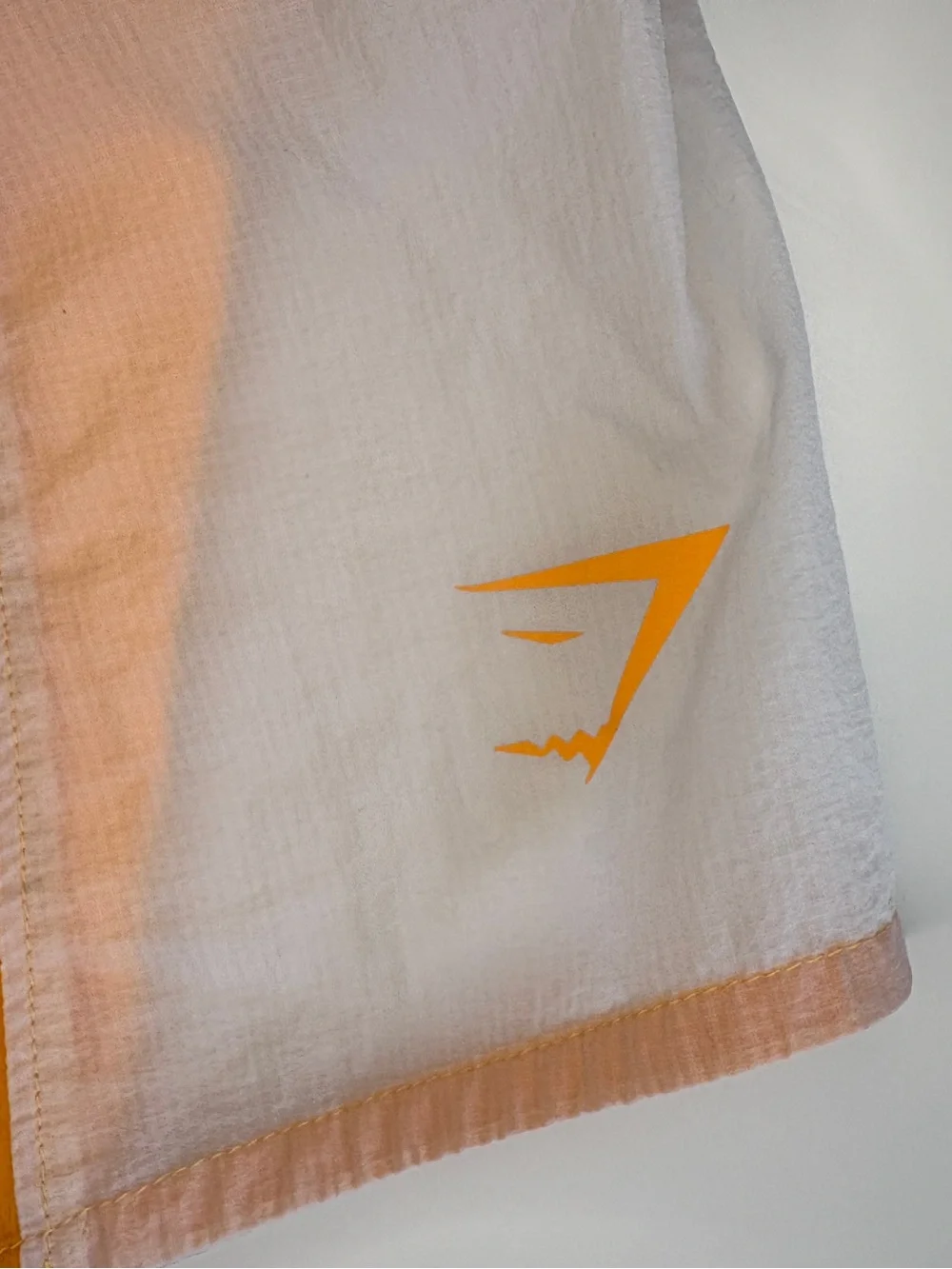 Gymshark Women’s Orange and White Athletic Shorts - Picture 3 of 11